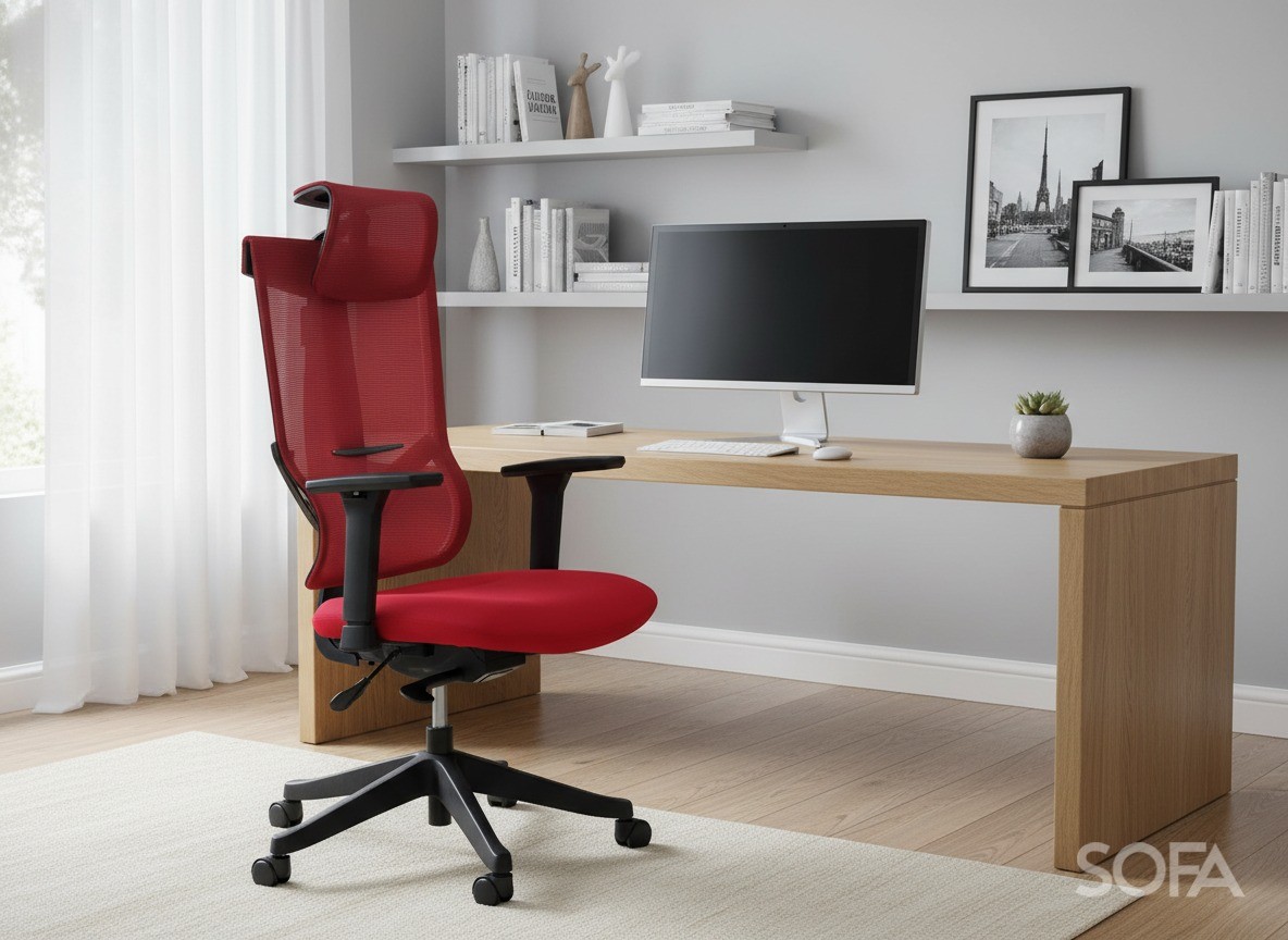 Крісло Barsky Red Fabric R-01