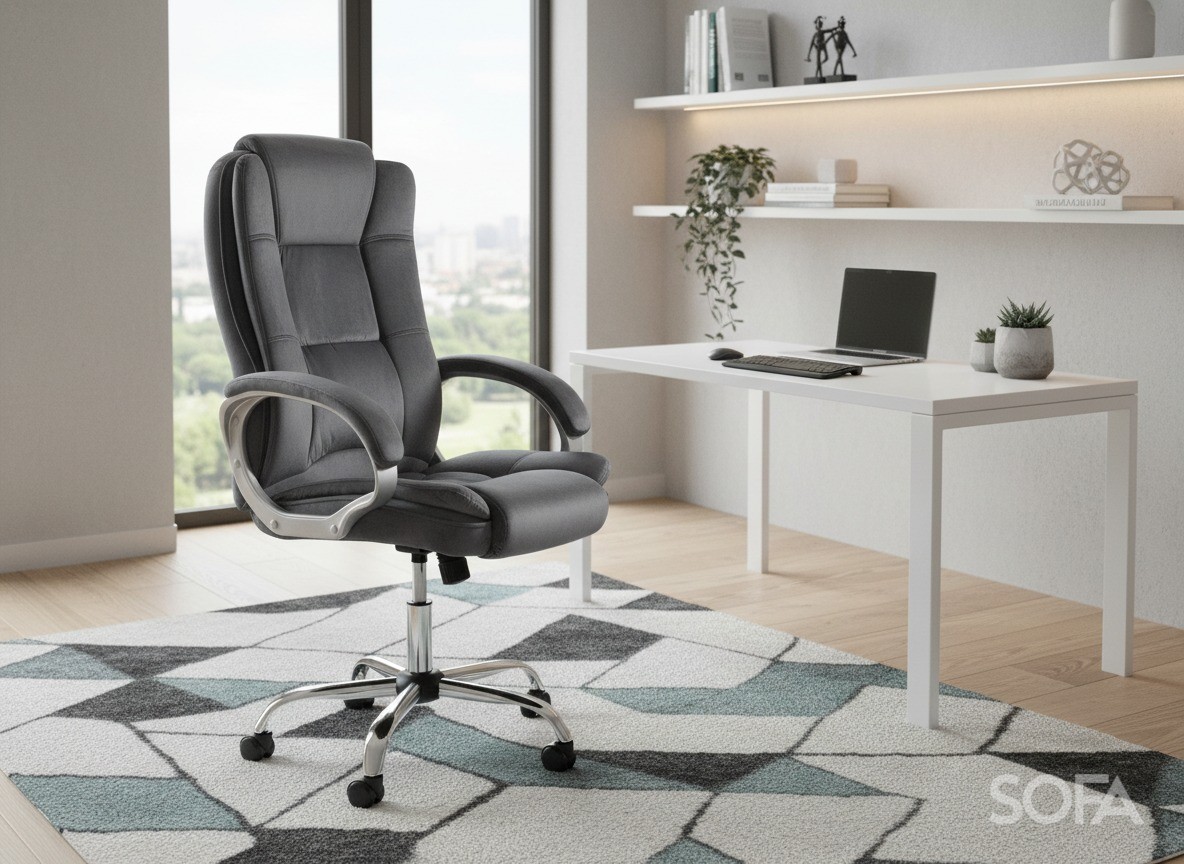 Крісло Barsky Soft Microfiber Grey Soft-03