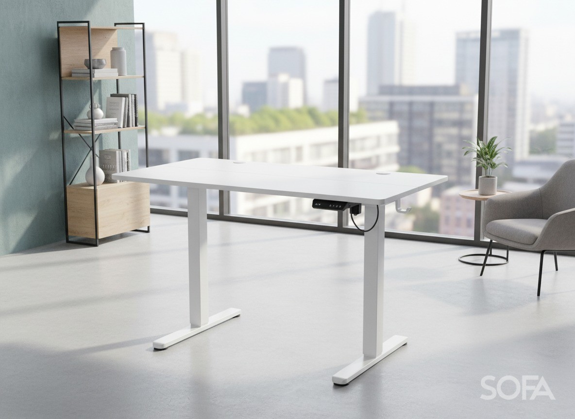 Регульований стіл Barsky StandUp white 1200*600 BST-02