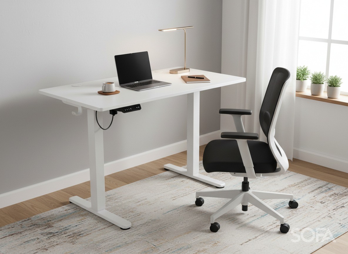 Регульований стіл Barsky StandUp white 1200*600 BST-02