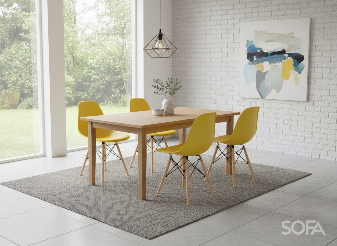 Стілець AMF Aster RL Wood Пластик жовтий