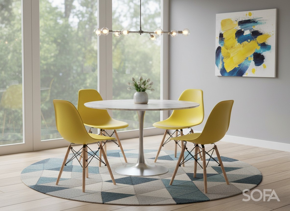 Стілець AMF Aster RL Wood Пластик жовтий