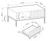 Стол журнальный PERFECT HOME Nova L104 Серый / Черные ножки 2
