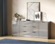 Комод 2Д3Ш 200 Миромарк ROMA COLOR Серая Лава глянец 5