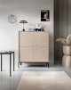 Комод високий PERFECT HOME Mono MK104 Чорні ніжки / Біж пісочний 5
