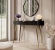 Туалетний стіл PERFECT HOME Lante 1S/100 Чорний / Золоті ніжки 3