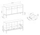 Комод PERFECT HOME Mono MKSZ154 Черные ножки / Беж песочный 7