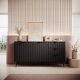 Комод PERFECT HOME Lante 2D3S/163 Чорний / Чорні ніжки 5