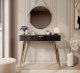 Туалетний стіл PERFECT HOME Lante 1S/100 Чорний / Золоті ніжки 4