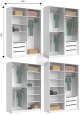 Шкаф-купе 150 с зеркалом Миромарк ДОМИНИКА Графит 2