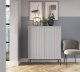 Комод высокий PERFECT HOME Nova K104 Серый / Черные ножки 3