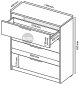 Комод 4Ш Миромарк РЕЙМОНД Дуб артизан + Белый глянец 1