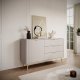 Комод PERFECT HOME Lante 1D3S/138 Біж / Золоті ніжки 5
