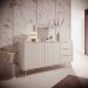 Комод PERFECT HOME Lante 2D3S/163 Беж / Золотые ножки 5