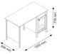Стол письменный 1D/120 VMV KLARK Дуб крафт золотой 0