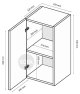 Тумба Миромарк BOX 21 Черный глянец 0