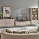 Стелаж PERFECT HOME Lante 2S Біж / Золоті ніжки 7