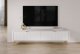 Тумба під телевізор PERFECT HOME Lante 2D/200 Білий / Золоті ніжки 5