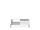 Стол журнальный PERFECT HOME Nova L104 Белый / Черные ножки 1