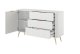 Комод PERFECT HOME Lante 1D3S/138 Білий / Золоті ніжки 0