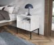 Тумба прикроватная PERFECT HOME Nova S54 Белый / Черные ножки 3