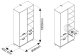 Стеллаж 3D1S VMV STEKA Белый + Дуб каменный 0