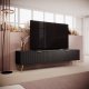 Тумба під телевізор PERFECT HOME Lante 2D/200 Чорний / Золоті ніжки 5