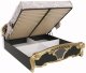 Кровать с подъёмным механизмом Миромарк ЕВА Черный глянец + Золото 0