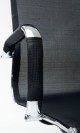 Кресло AMF Slim Net HB Хром Tilt черный 11