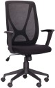 Крісло AMF Nickel Black сидіння Сідней-04/спинка Сітка SL-02 беж