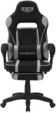 Крісло AMF геймерське VR Racer Textile Webster чорний/сірий 5