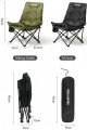 Стул складной Naturehike CNK2450JJ020, оливковый зелёный 8