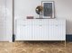 Комод PERFECT HOME Nova KSZ154 Білий / Золоті ніжки 3