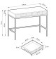 Стол туалетный PERFECT HOME Nova T104 Белый / Черные ножки 2