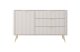 Комод PERFECT HOME Lante 1D3S/138 Біж / Золоті ніжки 1