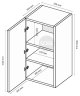 Тумба Миромарк BOX 22 Черный глянец 0