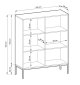 Комод высокий PERFECT HOME Nova K104 Белый / Золотые ножки 2