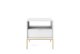 Тумба прикроватная PERFECT HOME Nova S54 Белый / Золотые ножки 0