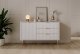 Комод PERFECT HOME Lante 1D3S/138 Білий / Золоті ніжки 5