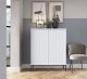 Комод высокий PERFECT HOME Nova K104 Белый / Черные ножки 3