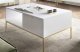 Стол журнальный PERFECT HOME Nova L104 Белый / Золотые ножки 4