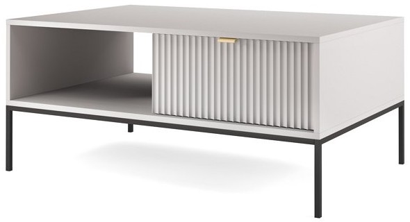 Стол журнальный PERFECT HOME Nova L104 Серый / Черные ножки