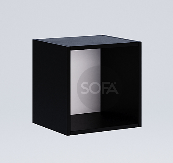 Полка Миромарк BOX 10 Черный глянец