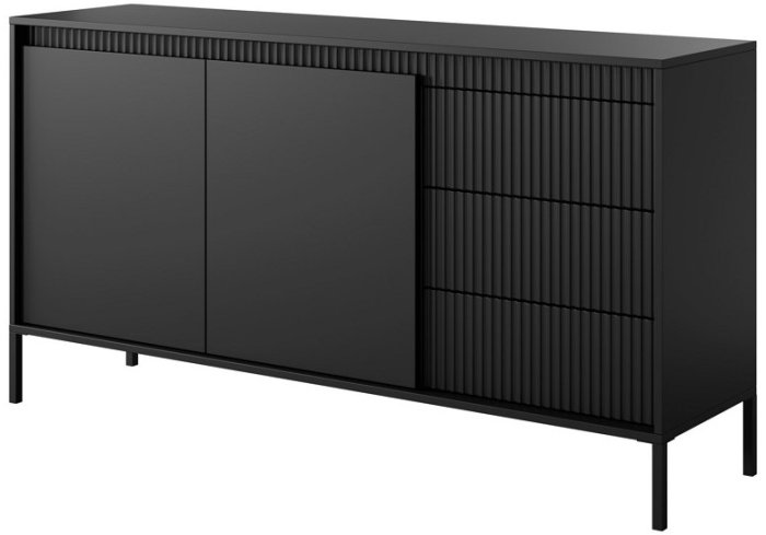 Комод PERFECT HOME Senso 2D3S/153 Черный