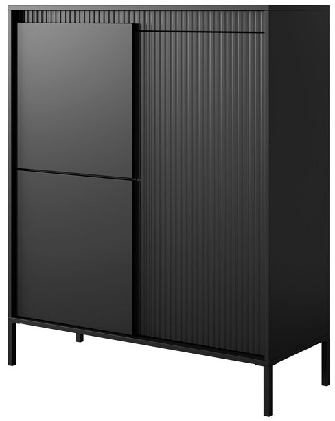Комод высокий PERFECT HOME Senso 3D Черный