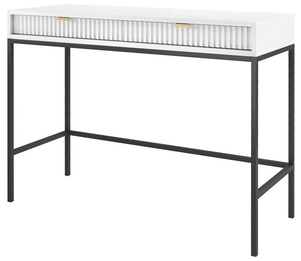 Стол туалетный PERFECT HOME Nova T104 Белый / Черные ножки