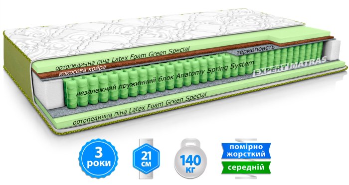Матрас AZURE / АЗУР 80х190 см