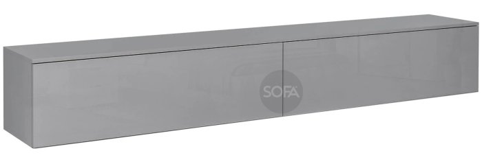 ТВ тумба 2,4 Миромарк LEG`S BOX Серая лава глянец