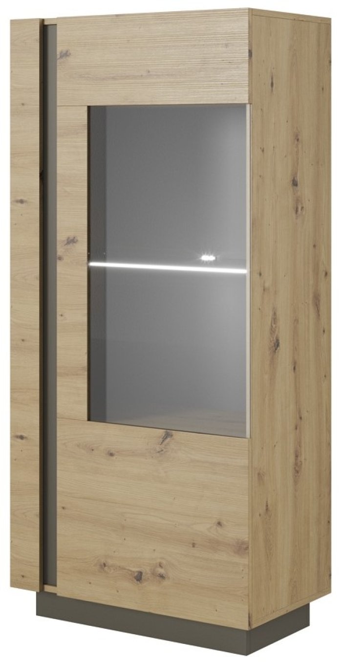 Вітрина низька PERFECT HOME Arco (Marco) 1D1W/72 Дуб артизан / Графіт