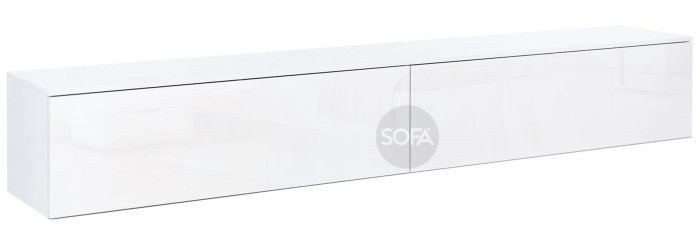 ТВ тумба 2,4 Миромарк LEG`S BOX Белый глянец